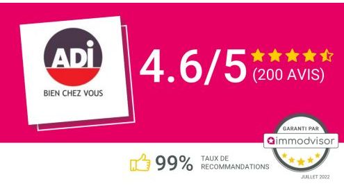 Déjà 200 avis sur Immodvisor !